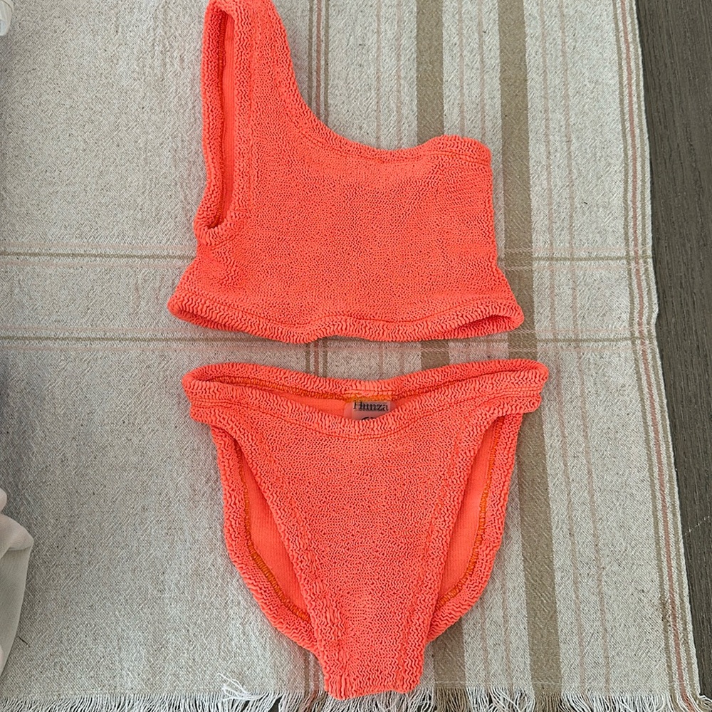Hunza g one shoulder swim suit set